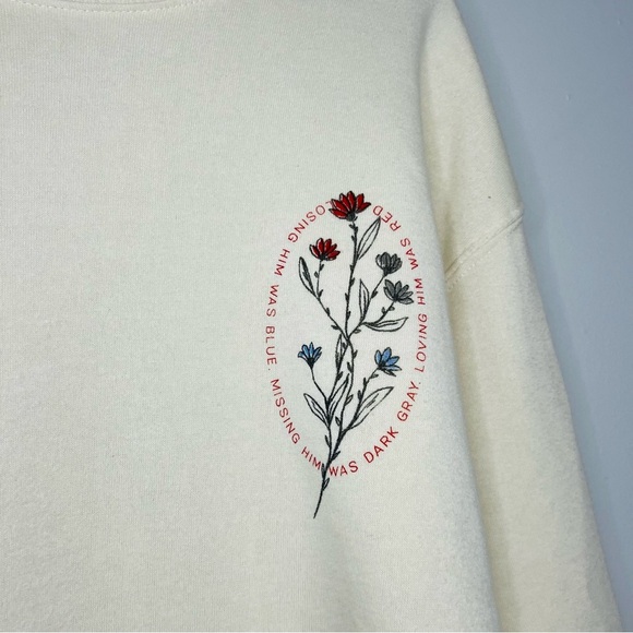 Taylor Swift Loving Him Was Red pullover Crewneck sweatshirt size medium - Picture 4 of 7